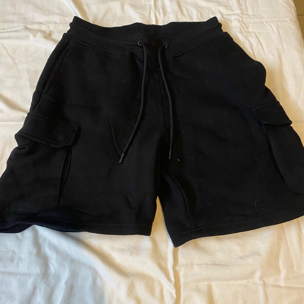 Men's Black Cargo Shorts
